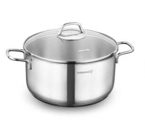 Lonec s steklenim pokrovom Perla Korkmaz, 26x13 cm