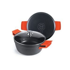 Visok lonec s steklenim pokrovom Excellent Titanio IBILI, 32 cm