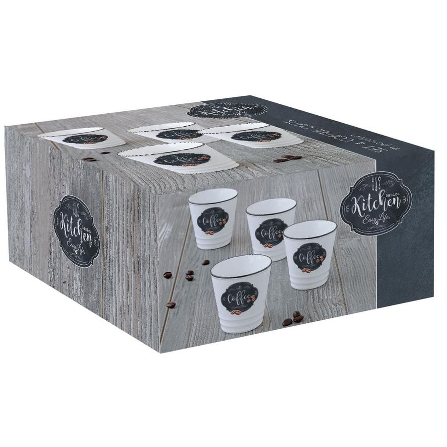 Set 4 skodelic za kavo Kitchen Basic EASY LIFE - slika 2
