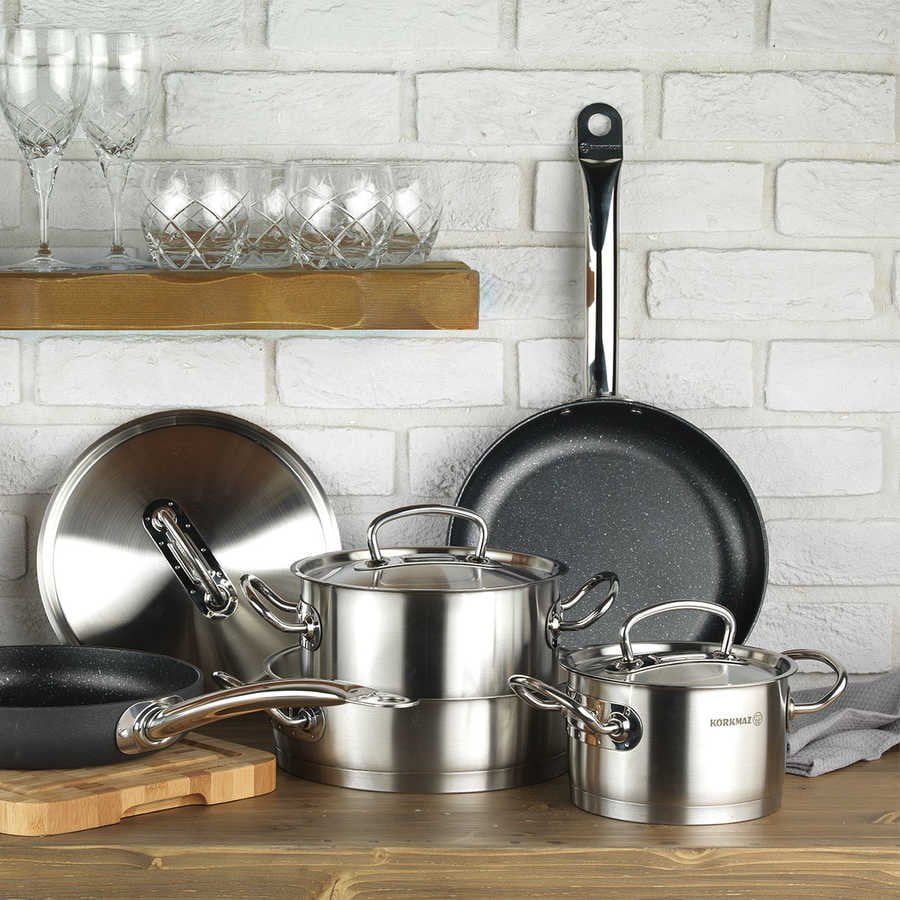 Globoka posoda s pokrovom Proline Korkmaz, 9 l - slika 5