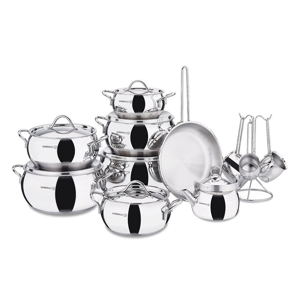 Korkmaz Tombik Hyper 19v1 set posod