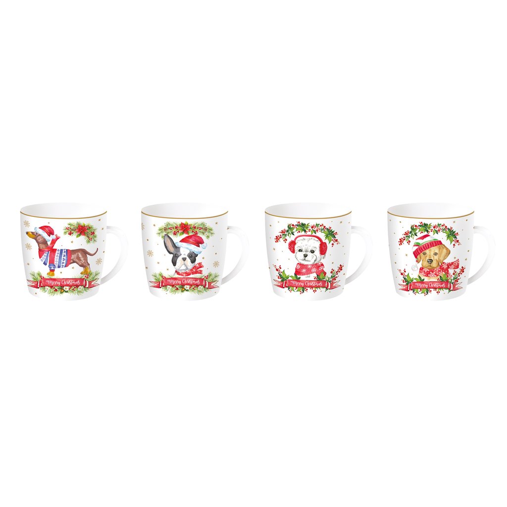 Easy Life Christmas Dogs skodelica, 1 kom