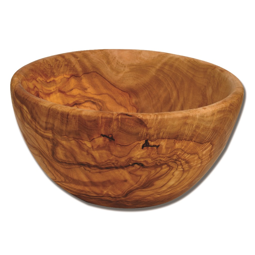 Visoka okrogla servirna skleda Oliva Natur