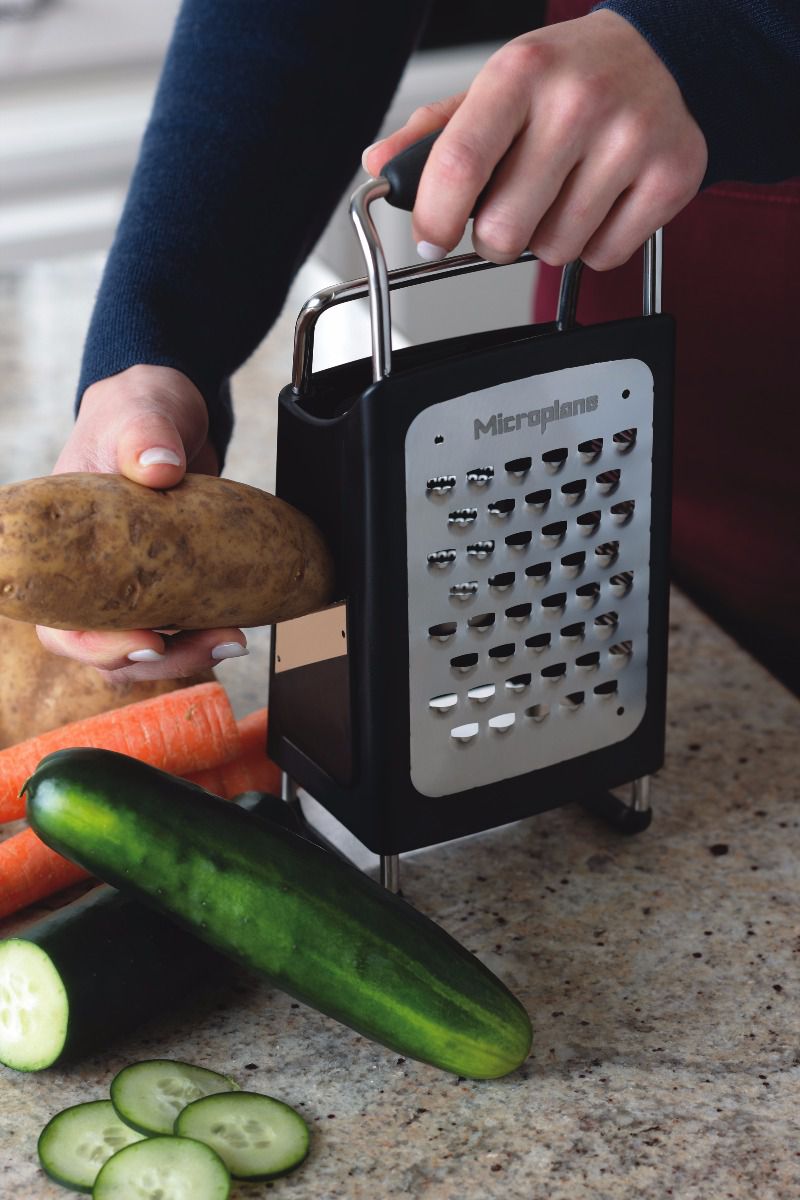 Microplane štiristrani ribež s stojalom - slika 5