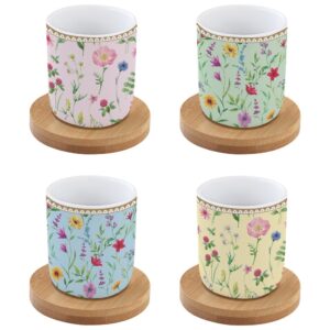 Easy Life Meadow Flowers 8v1 set za skodelice za espresso