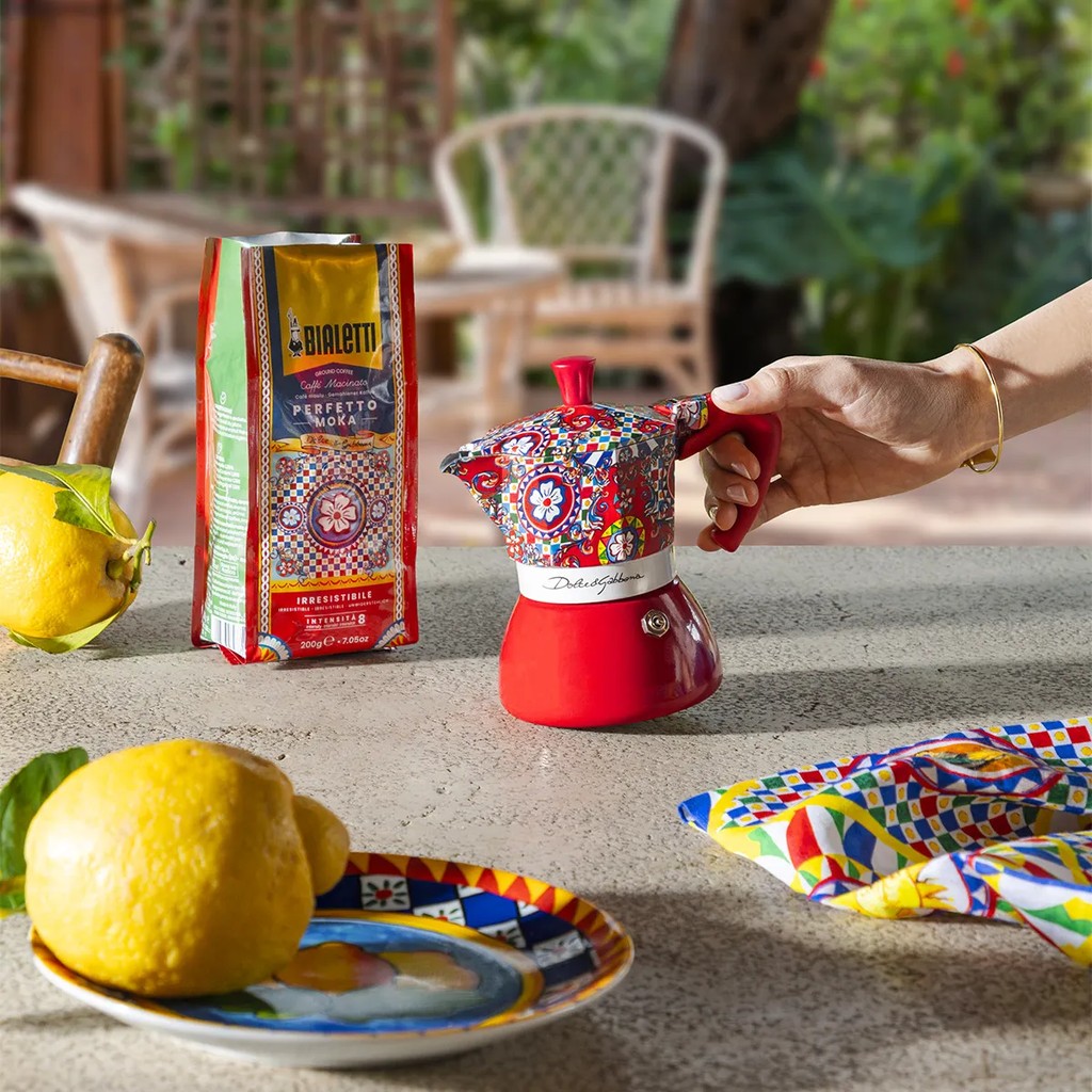 Bialetti Dolce&Gabbana Sicilian Cart Perfetto Moka Irresistibilemleta kava + posoda za kavo - slika 5