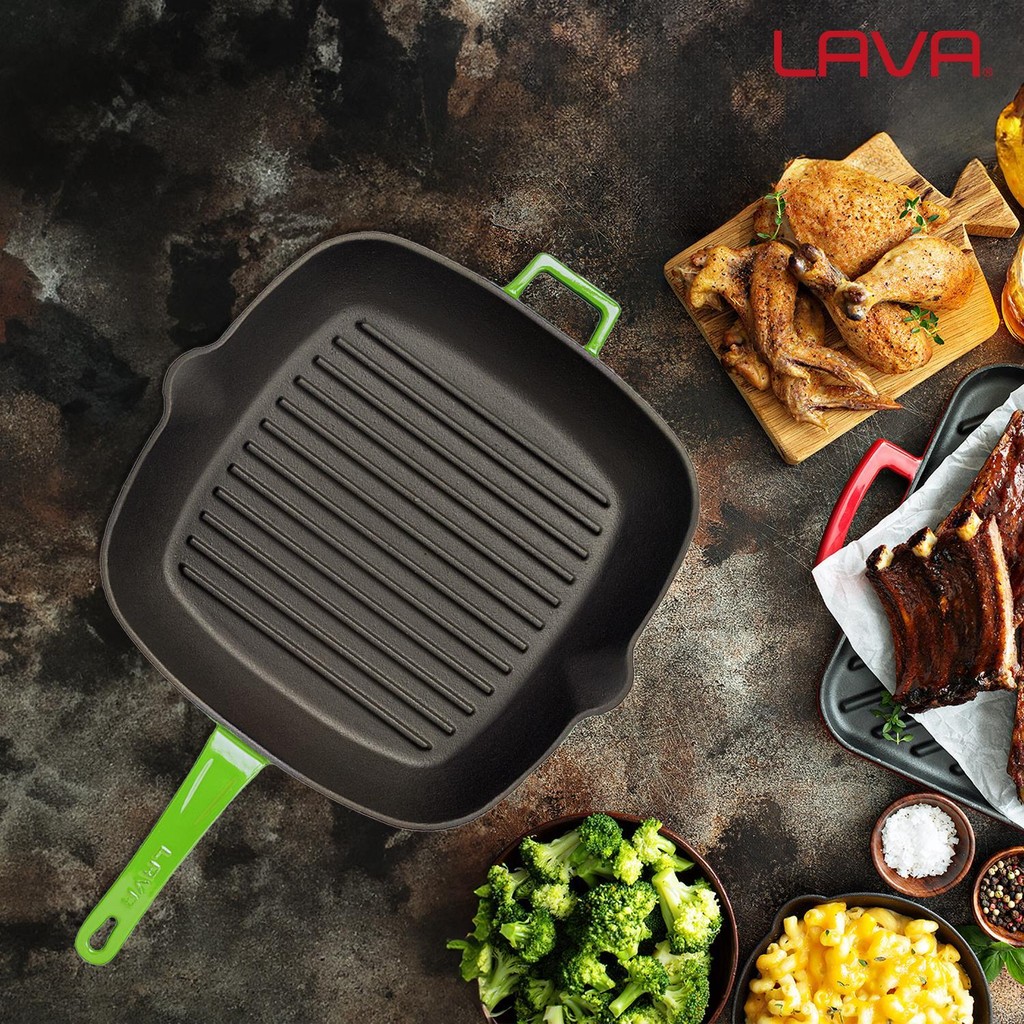 Lava grill ponev iz litega železa - slika 4