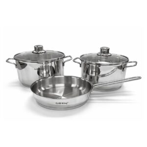 Grill King set inox posod