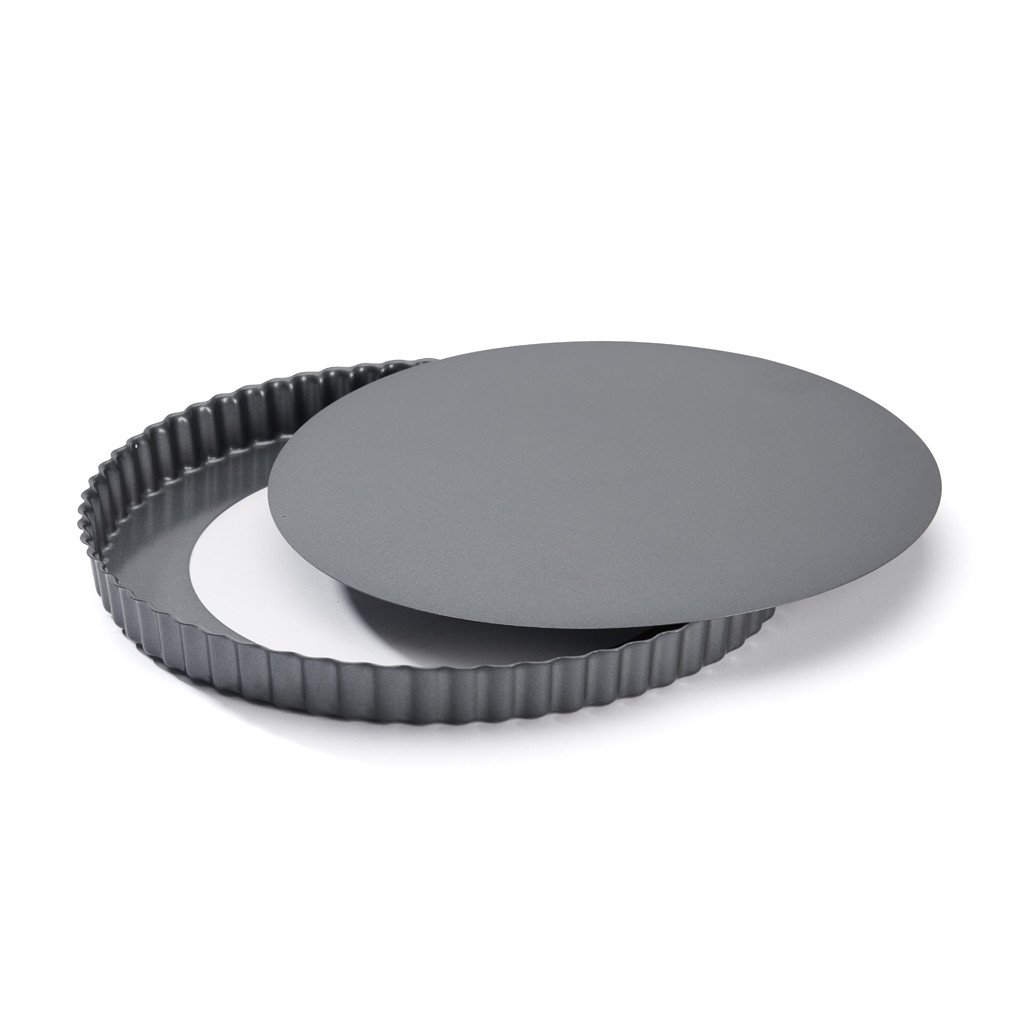 de Buyer okrogel kalup za pito z odstranljivim dnom 28 cm — brez PFOA in PTFE