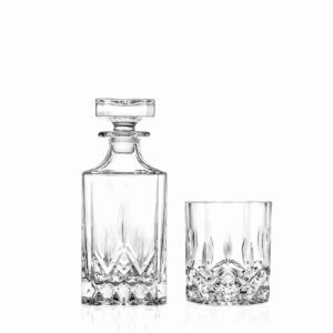 RCR Cristalleria Italiana Opera Whisky 7v1 komplet za žgane pijače — brezčasni Luxion