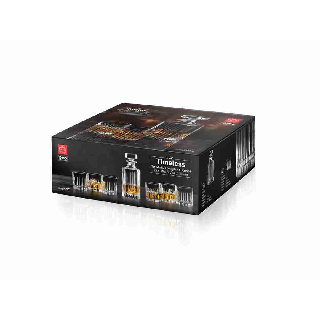 RCR Cristalleria Italiana Timeless Whisky 7v1 komplet za žgane pijače — Luxion, RCR Style - slika 5