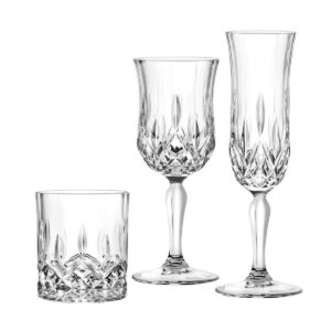 RCR Cristalleria Italiana Opera 18v1 set kozarcev za 6 oseb — brezčasni Luxion kristal