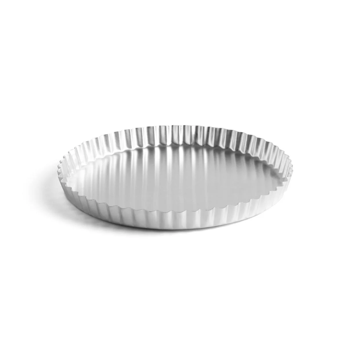 Marcato Round okrogel rebrast pekač za pico in kolače 24 cm — čisti aluminij