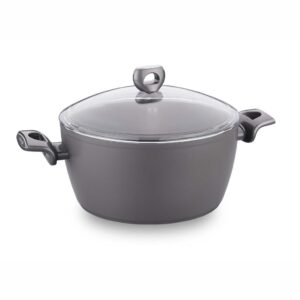 Korkmaz Nora Ceramic lonec s pokrovom 28 cm — 100 % keramična notranjost, Bio-Sera