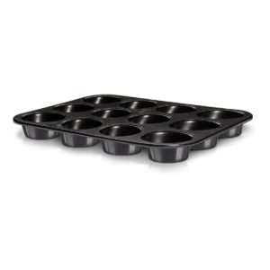 Berlinger Haus Metallic Line Carbon kalup za 12 muffinov — karbonsko jeklo, TitanPro
