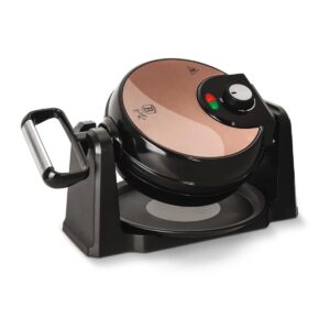 Berlinger Haus Metallic Line Rose Gold rotirajući aparat za vaflje 1000 W — s stalkom