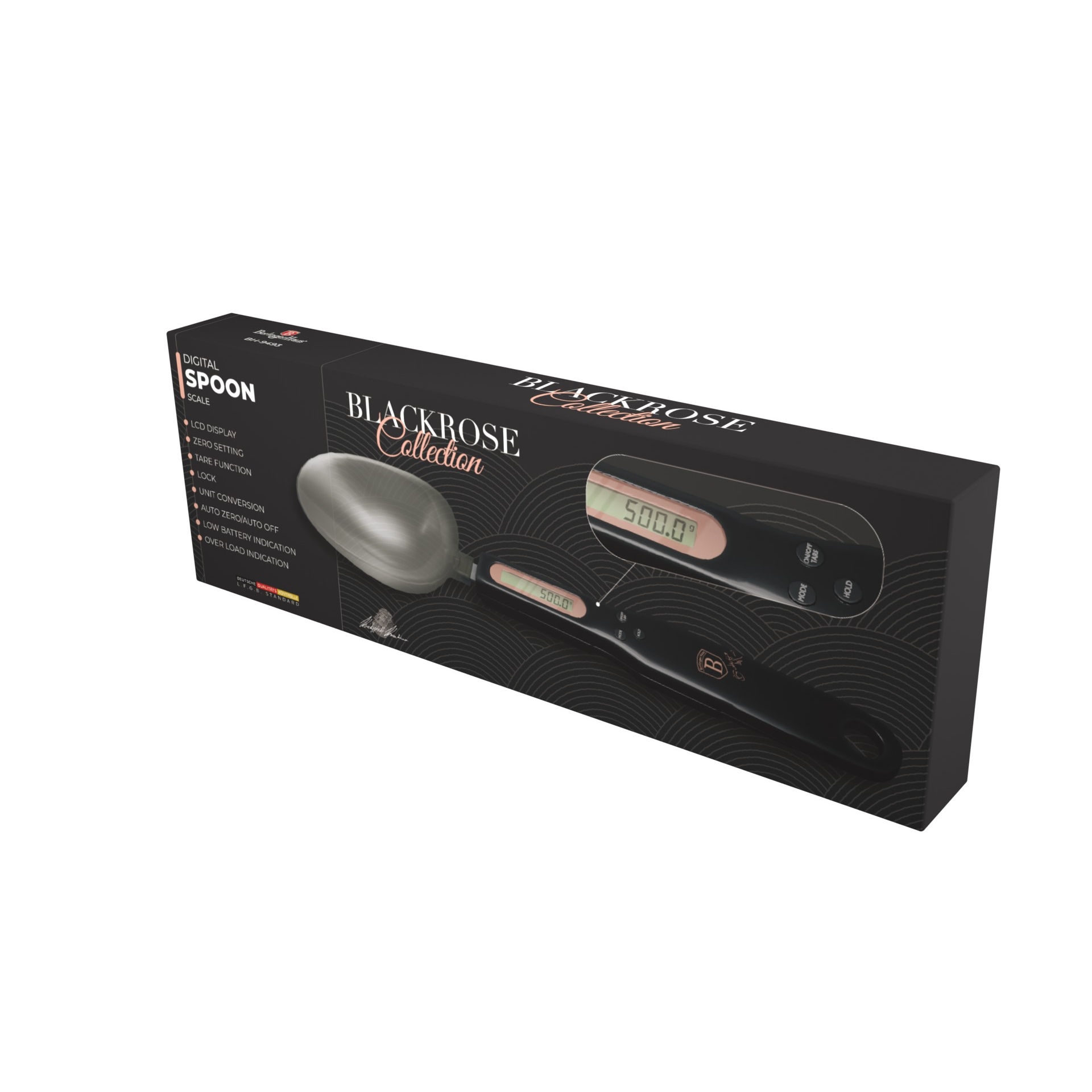 Berlinger Haus Black Rose digitalna merilna žlica do 500 g — natančnost 0,1 g - slika 5
