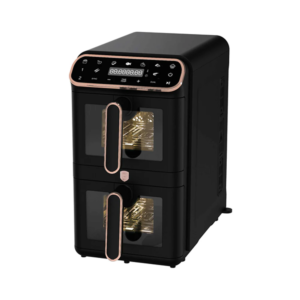 Berlinger Haus dvojna Air Fryer friteza 5,5+5,5 l s prozornimi vrati — 2460 W