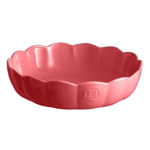 Emile Henry Moule visoki okrogel keramični pekač za kolače in flan — HR keramika