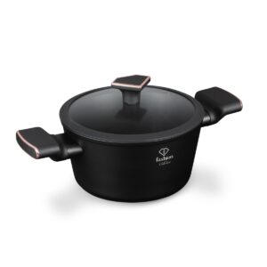 Berlinger Haus Black Rose Gold lonec s pokrovom 20 cm 2,5 l — TitanPro, Turbo indukcijsko dno