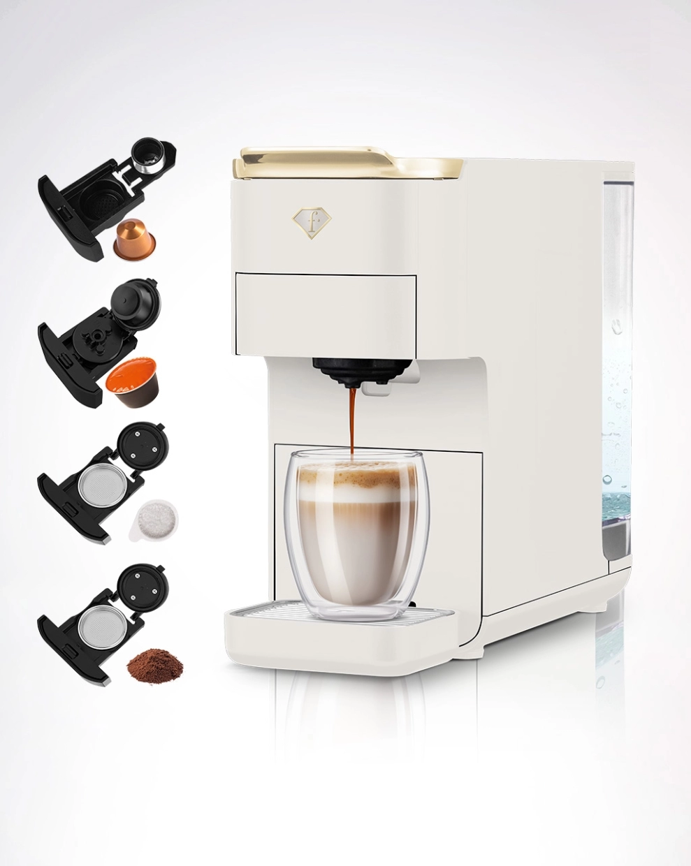Berlinger Haus Fashion Barista 4v1 aparat za kavo na kapsule in mleto kavo — 19 barov - slika 5