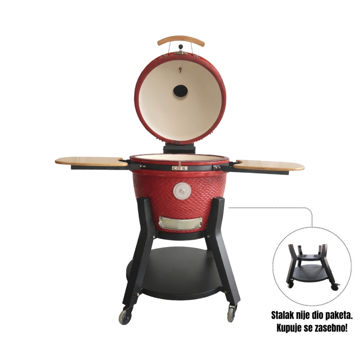Grill King Kamado EGG PRO MAX 24" Series III keramični žar + dimilnica, 61 cm - slika 3