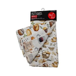 Grill King Chef Pro 3v1 komplet kuhinjskih krp iz bombaža s pentljo 310 gsm