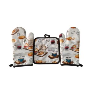 Grill King Chef Pro 3v1 komplet za zaščito rok — rokavici in podstavek