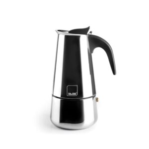 Ibili Moka kavni lonček za espresso 2 skodelici — nerjavno jeklo 18/10, pomivalni stroj