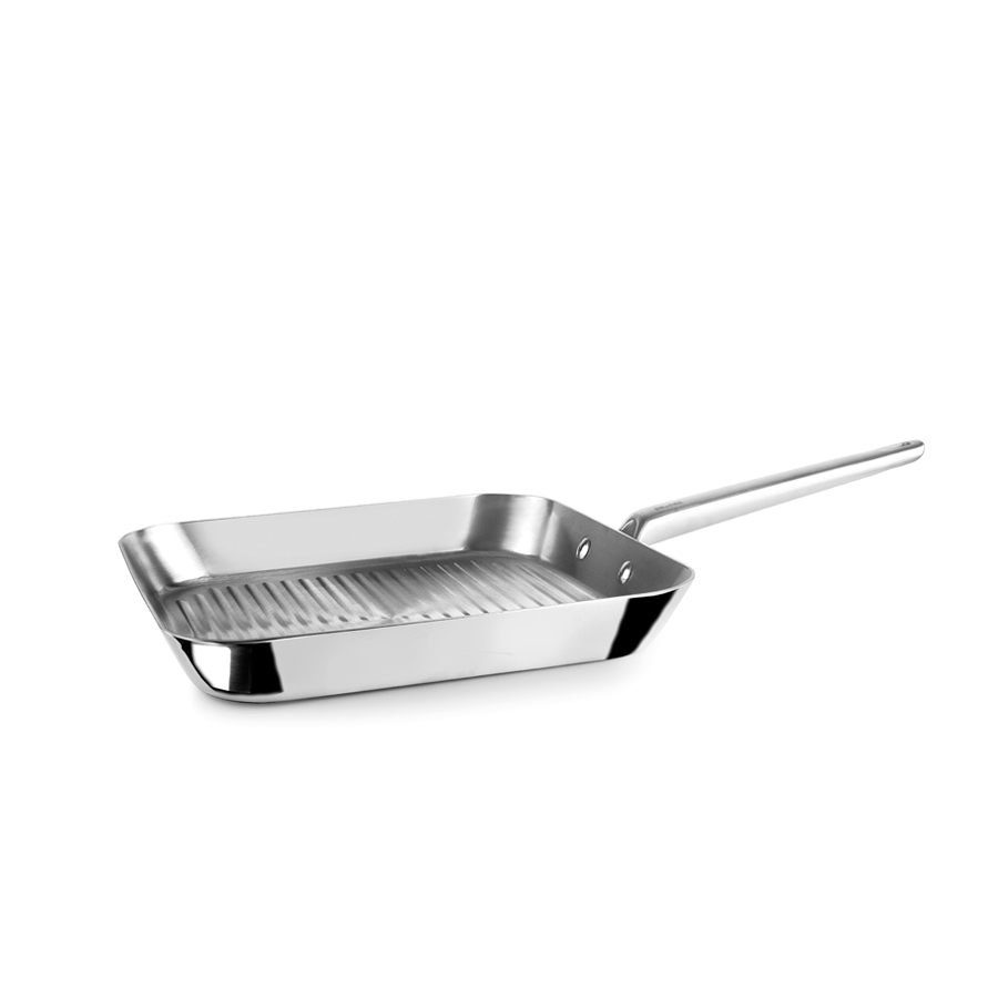 Ibili 5ply Element rebrasta grill ponev 5 slojev — brez PTFE, za indukcijo