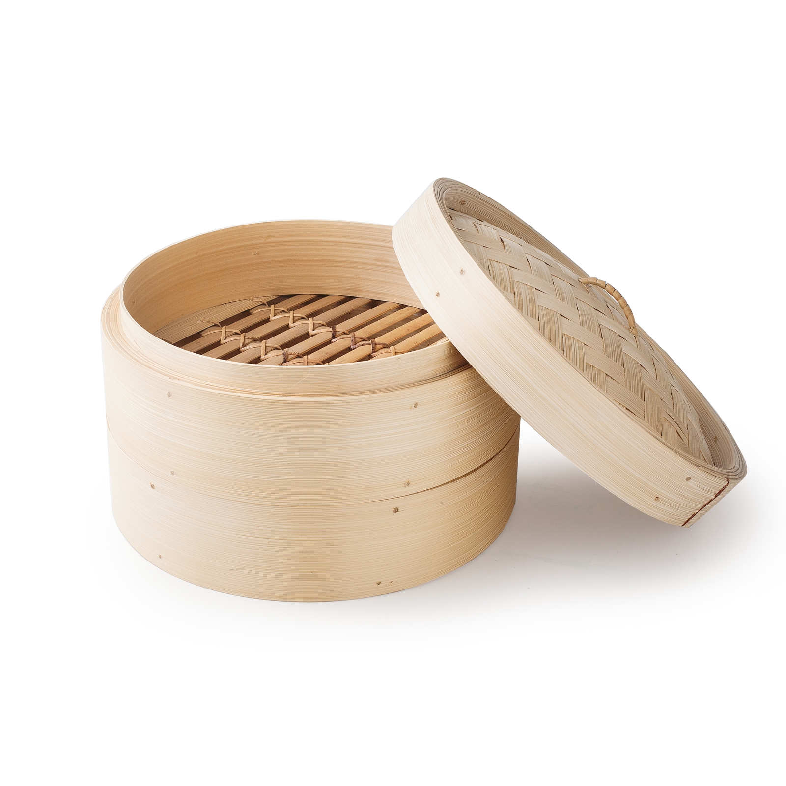 Ibili Bamboo bambusov parnik za kuhanje na pari — 2 etaži 26 cm