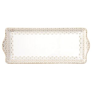 Easy Life Festive pravokotni pladenj 35×15 cm — praznični porcelan, darilo