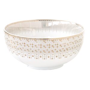 Easy Life Festive skleda 15 cm 600 ml — praznični porcelan, mikrovalovna OK, darilo