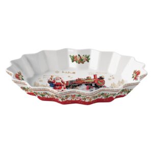 Easy Life Christmas Memories ovalni globoki pladenj 30×20,5 cm — porcelan, mikrovalovna OK