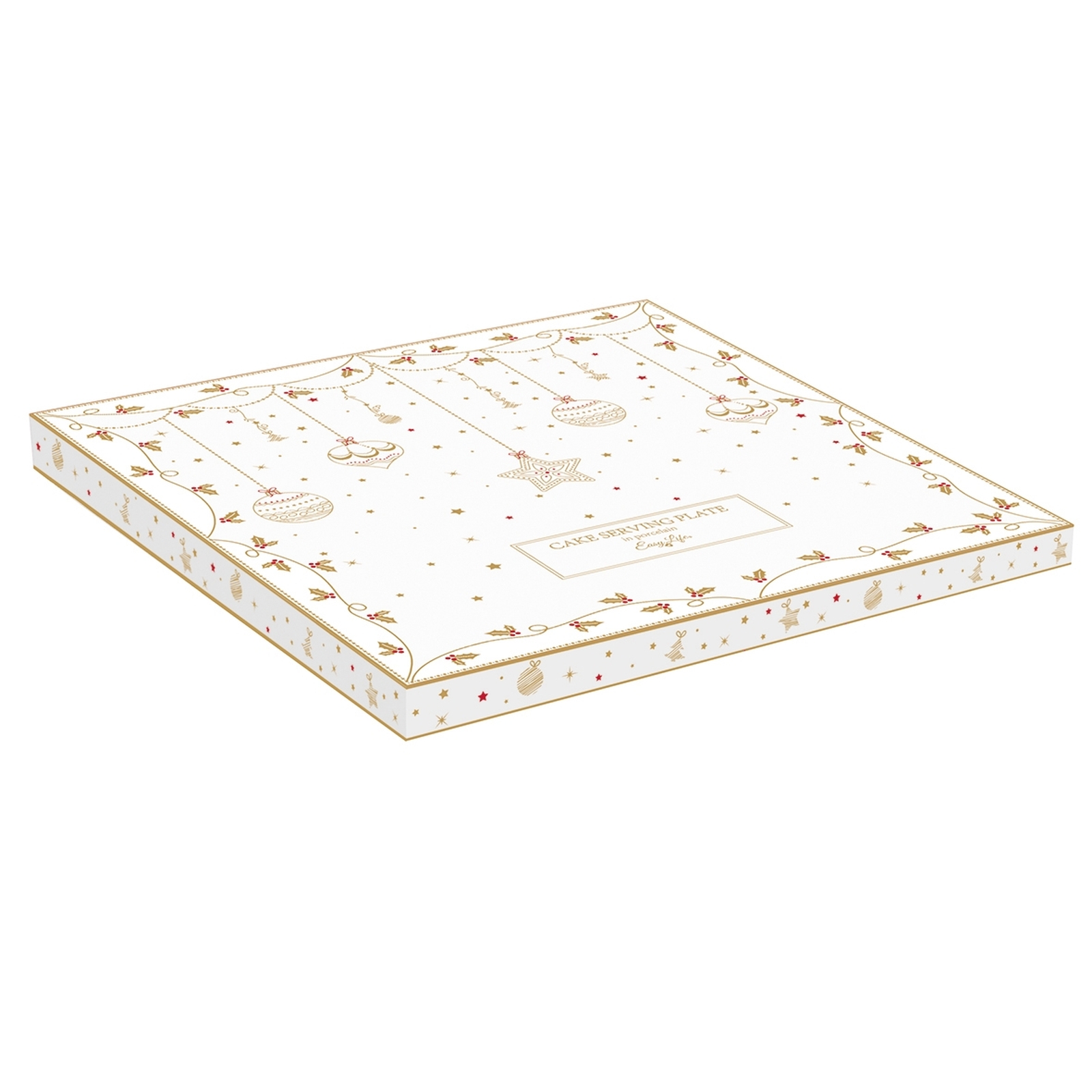 Easy Life Christmas Lights pladenj za serviranje v obliki božične zvezde 32 cm — porcelan - slika 2