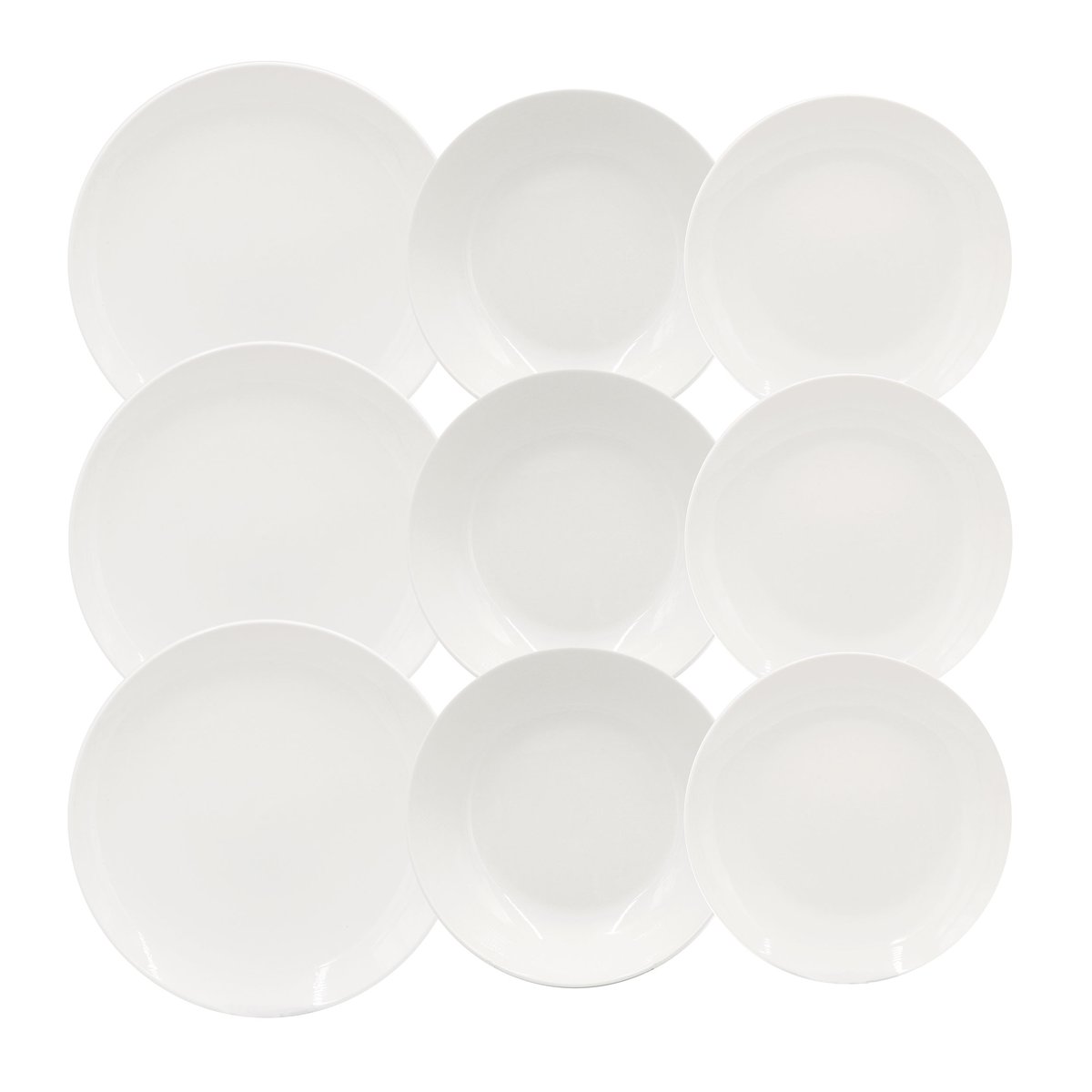 Domino La Routine 18-delni jedilni servis za 6 oseb — beli porcelan, italijanski dizajn - slika 3
