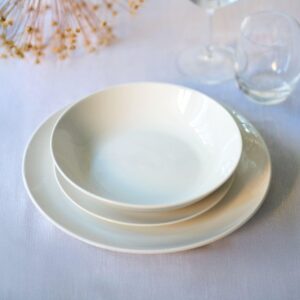 Domino La Routine 18-delni jedilni servis za 6 oseb — beli porcelan, italijanski dizajn