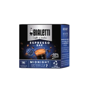 Bialetti Midnight kompatibilne kapsule za espresso kavo, 16 kapsul po 7 g, aluminij, za aparat Gioia