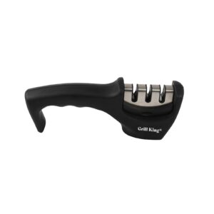 Ostrilnik za nože Grill King Sharp Edge 3v1, tri faze ostrenja, karbid, keramika in diamant