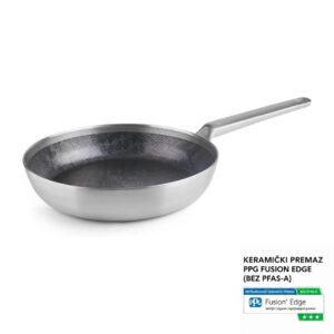 Globoka ponev Ibili Performance Hybrid Pro 22 cm, 5-slojna, keramični neoprijemljiv premaz brez PFAS