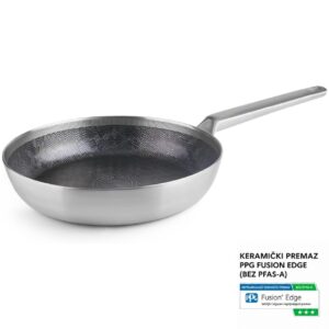 Globoka ponev Ibili Performance Hybrid Pro 26 cm, 5-slojna, keramični neoprijemljiv premaz brez PFAS