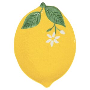 Easy Life Fleurs et Citrons kroลพnik za postreลพbo, porcelanska serija z motivom limon