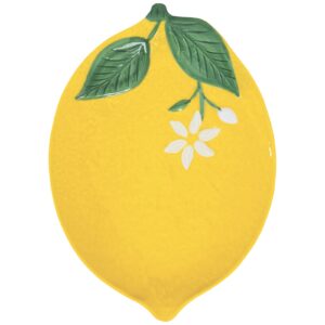 Easy Life Fleurs et Citrons kroลพnik za postreลพbo, porcelanska serija z motivom limon